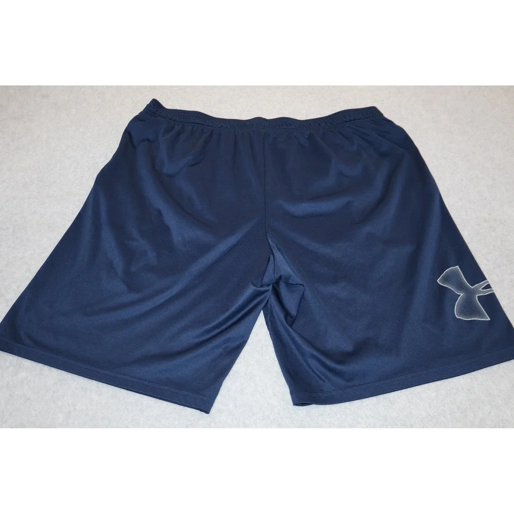 Under Armour Gym Shorts Mens XXL Tall 2XLT Blue HeatGear Loose Fit 11